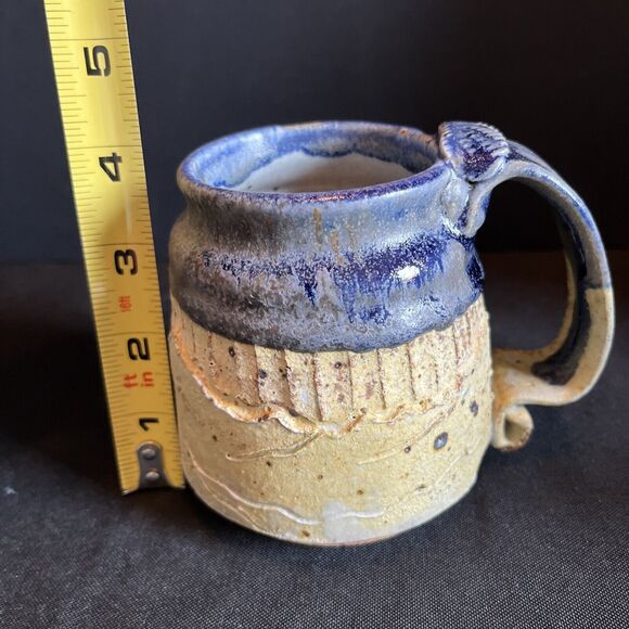 Hand Crafted Art Pottery Cermic Mug, Neutral Tone Speckled Mug - Picture 8 of 10